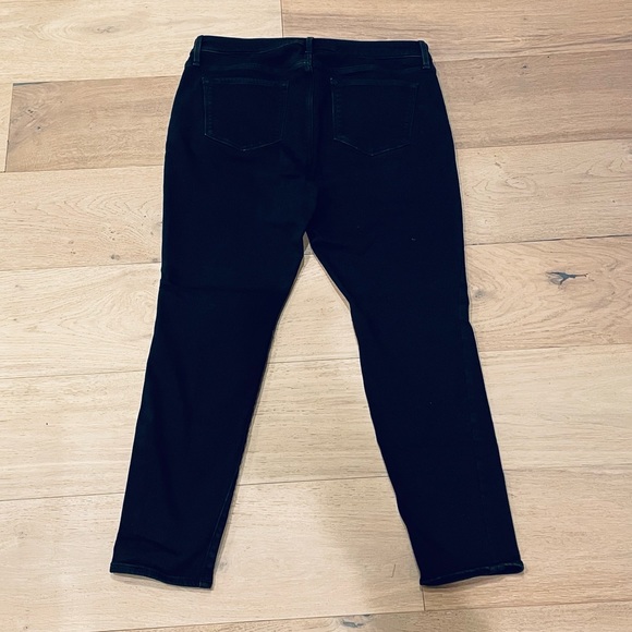 EUC Old Navy black denim size 16 with built in warm(fleece-like interior) - Picture 2 of 4